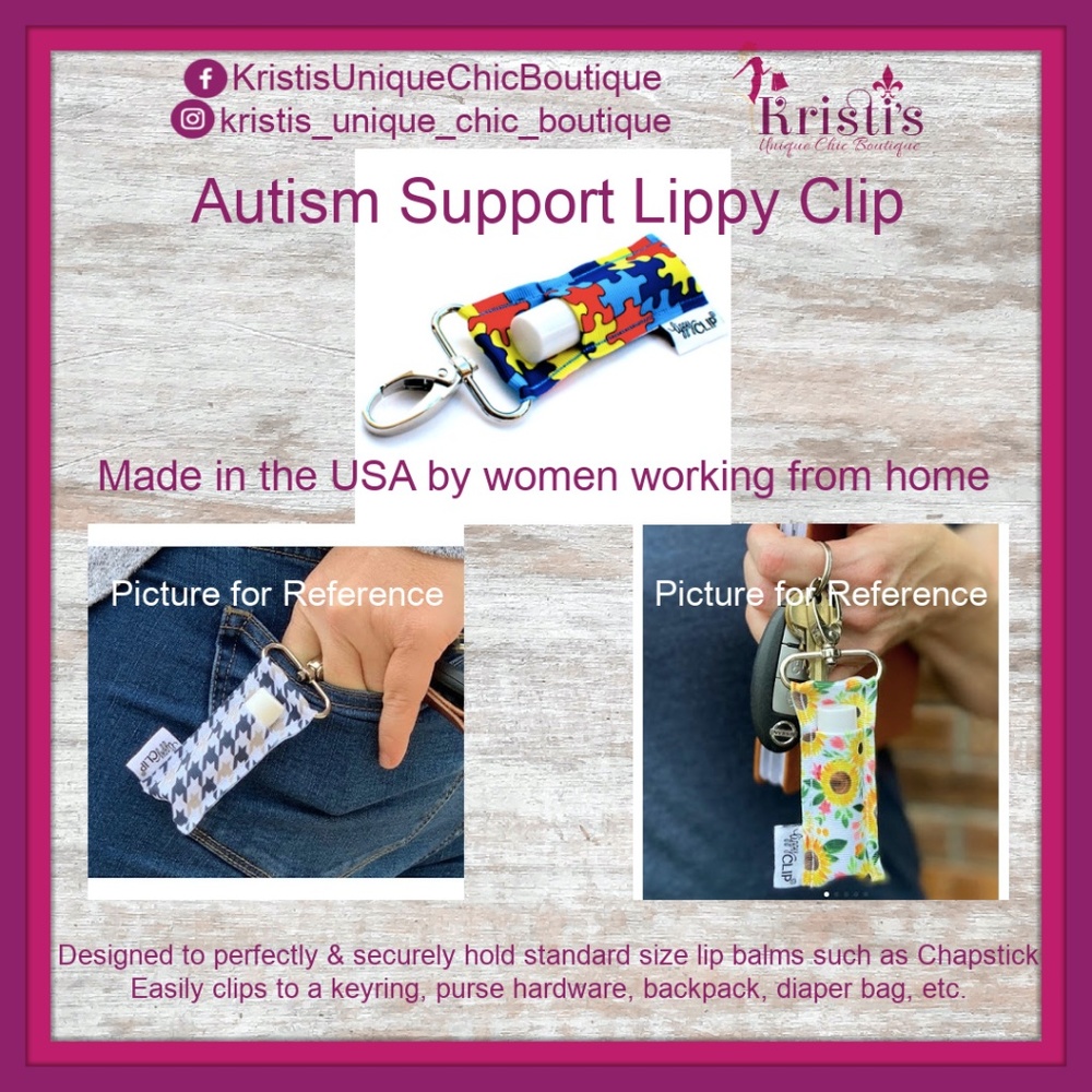 Autism Support Lippy Clip